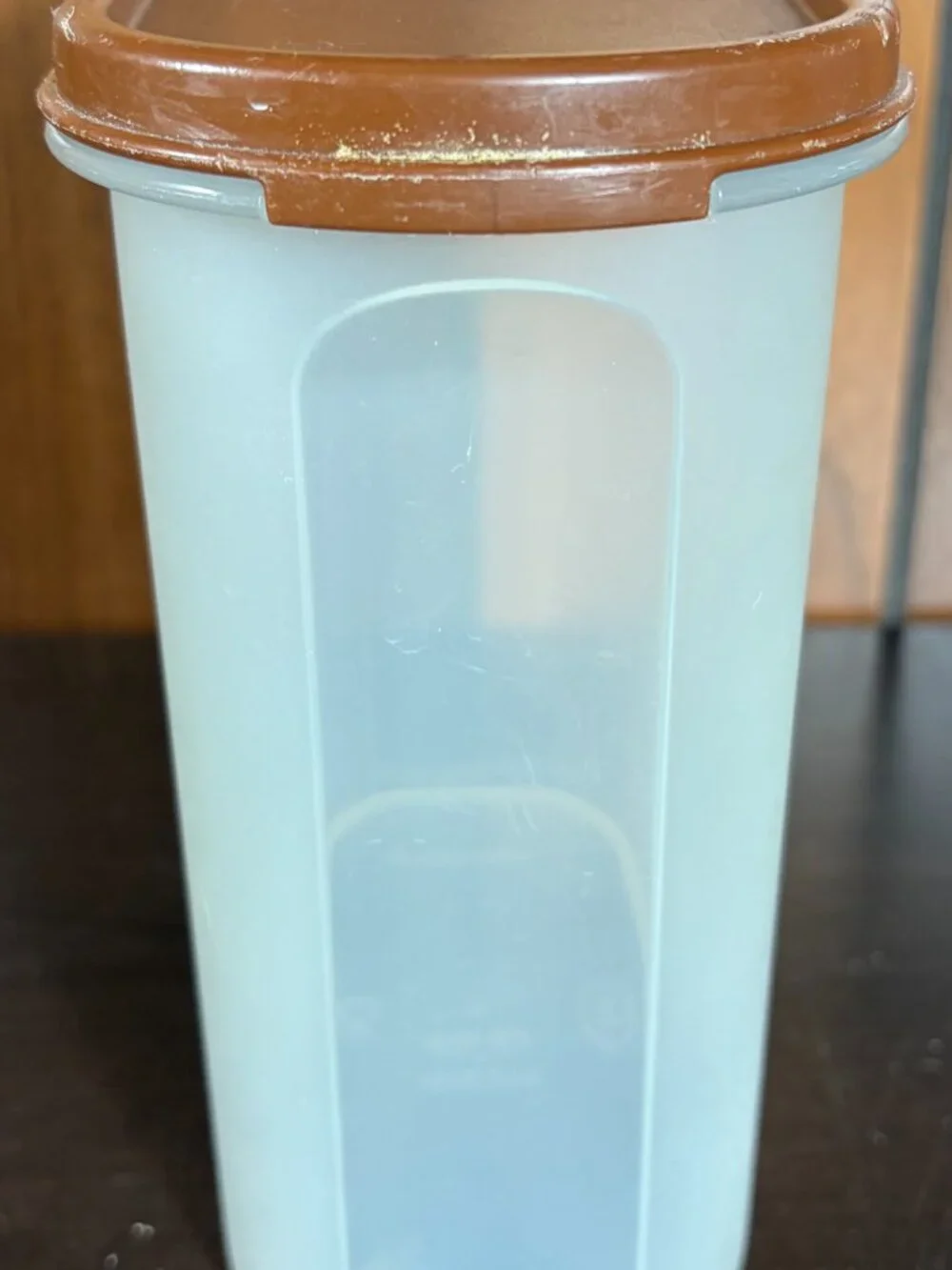 3 Vintage Tupperware Modular Mates Food Storage Containers Sheer Plastic Brown